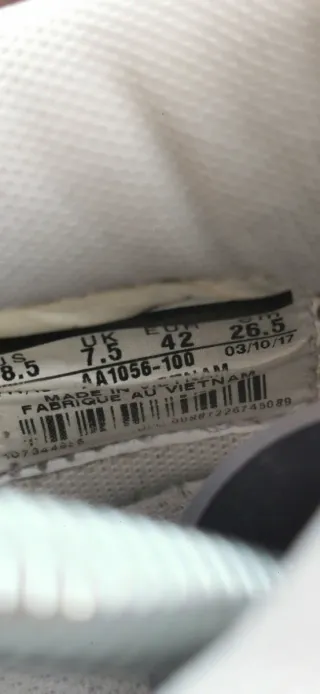 Nike Dunk Low Canvas White Gum Black - Talla 42 EU