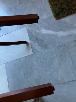 4 Sillas de Comedor Madera Tapizadas