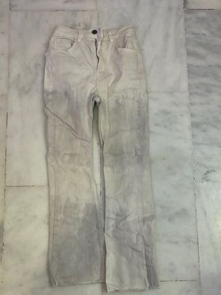 Pantalones Subdued Campana Blanco Talla XS