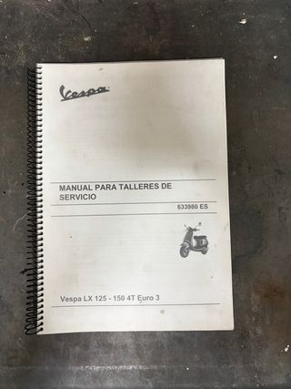 Manual Taller Vespa LX 125-150 4T Euro 3
