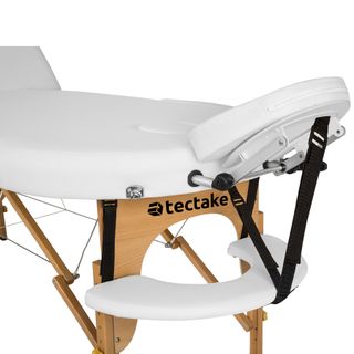 Camilla para masajes de 3 zonas, blanco