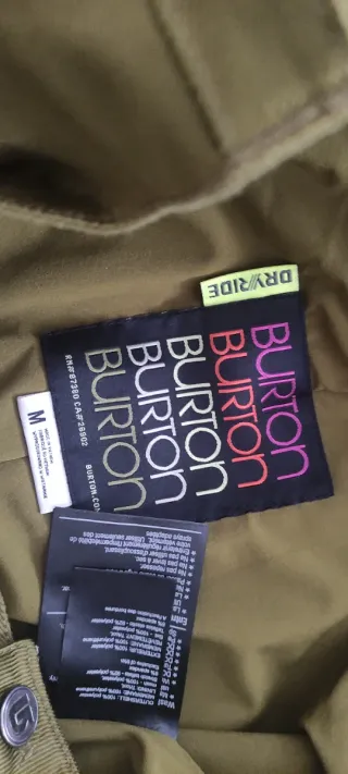 Pantalón Mujer Nieve Burton Verde Talla M 38-40