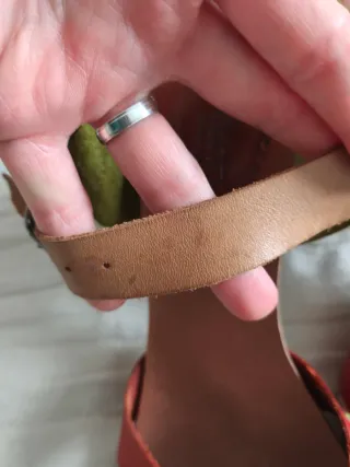 Sandalias de piel multicolor