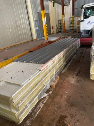 Panel sándwich lana de roca