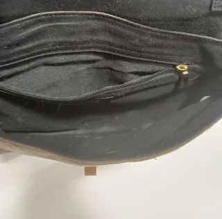 Bolso pelo beige y marrón