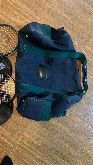Auténtica bolsa de deporte Lacoste de tenis anos90