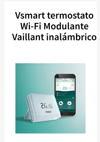 Termostato Vaillant Blanco. Totalmente nuevo.