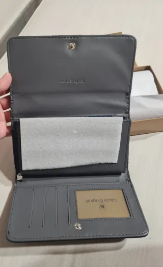 Portafoglio Biagotti donna blu con cuore