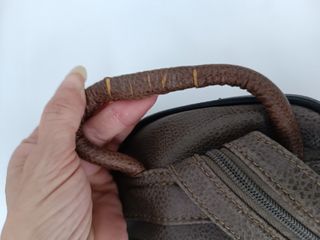 Bolso mochila marrón polipiel