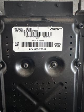 Sonido Bose Audi A3 8P Sportback Completo