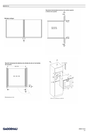 Horno Gaggenau BO470112