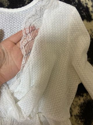 Blusa blanca manga larga