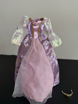 Abito Barbie Rapunzel 2002 e corona