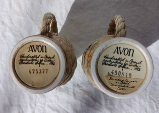 2 mini Boccali Birra Avon Navi Antiche collezione