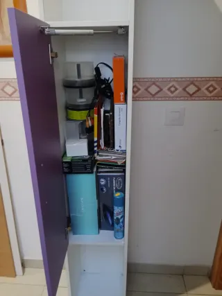 Estantería Lila y Blanca 1.91m