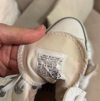 Converse Blancas y Negras T 39.5