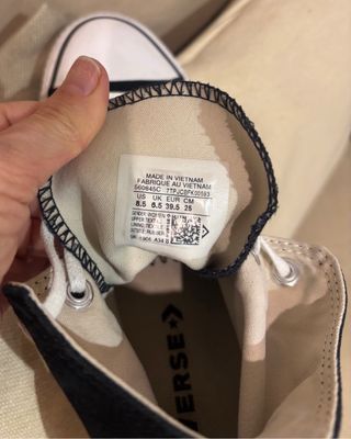 Converse Blancas y Negras T 39.5