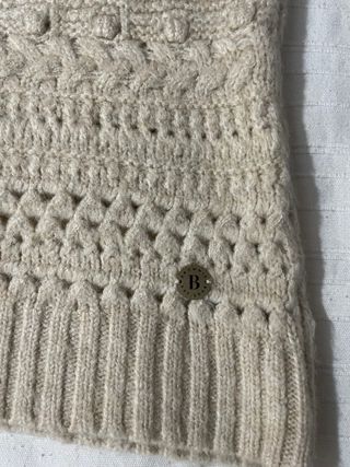 Chaleco de punto beige Brownie