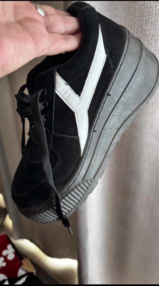 Zapatos plataforma negros talla 37