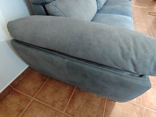 Sofá 3 plazas gris grande