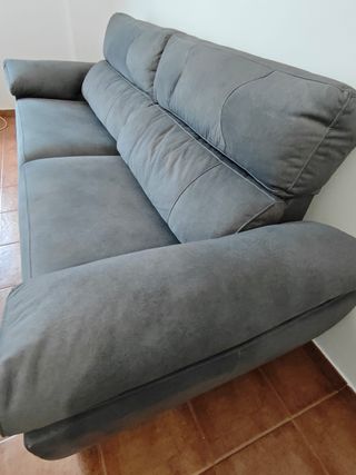 Sofá 3 plazas gris grande