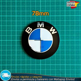 Emblema BMW 78mm Autoadhesivo Aluminio con Relieve