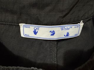 Pantaloni Off-White Uomo Scritta Laterale