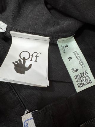 Pantaloni Off-White Uomo Scritta Laterale