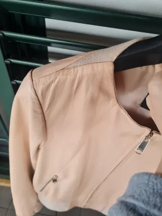 Giacca in Pelle Max&Co. Beige vera pelle