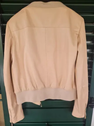 Giacca in Pelle Max&Co. Beige vera pelle