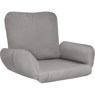 Silla colgante con soporte y cojín 160kg, gris claro