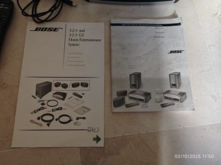 Sistema Entretenimiento Bose 3-2-1 / 3-2-1 GS