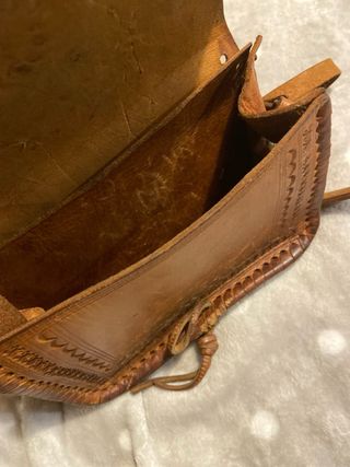 Bolso artesanal de piel