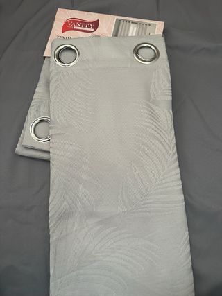 Tende Jacquard 135x275 Filtrante Fiori Grigio