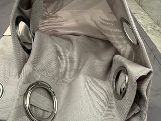 Tende Jacquard 135x275 Filtrante Fiori Grigio