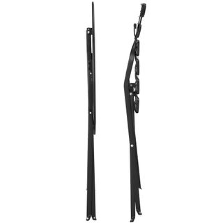 Conjunto de mesa y sillas para 2 personas plegable de acero negro