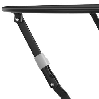 Conjunto de mesa y sillas para 2 personas plegable de acero negro