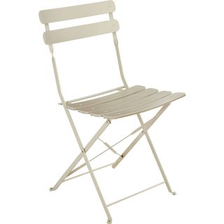 Conjunto de mesa y sillas para 2 personas plegable de acero capuchino