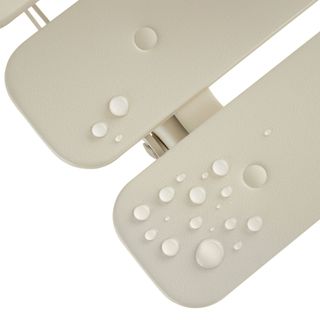 Conjunto de mesa y sillas para 2 personas plegable de acero capuchino