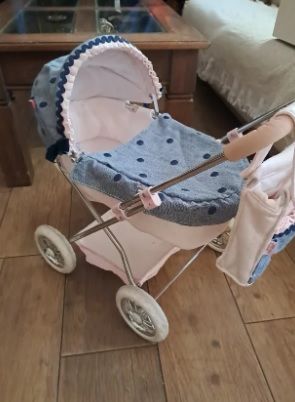 Cochecito de muñecas capota bebé reborn estado imp