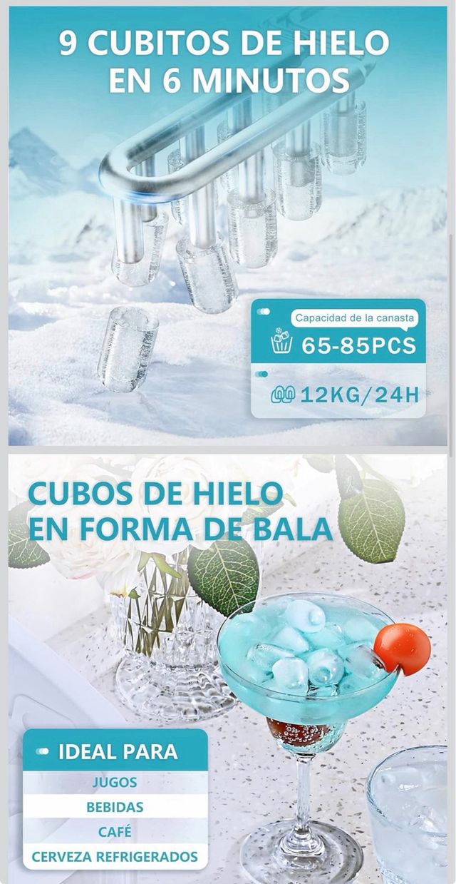 Máquina de hielo EUHOMY 12kg