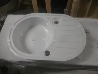 Fregadero 1 seno escurridor metal esmaltado