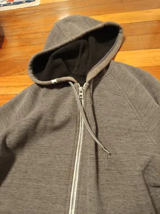 Sudadera Element Gris/Verde Talla L