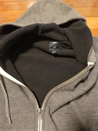 Sudadera Element Gris/Verde Talla L