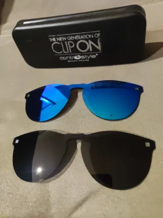 2 Cristales Gafas Sol Clip-On Centrostyle.
