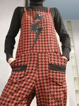 Peto cuadros rojo y negro Animosa