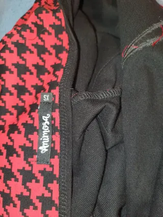 Peto cuadros rojo y negro Animosa