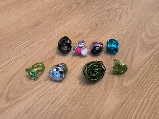 Anillos de alambre hechos a mano