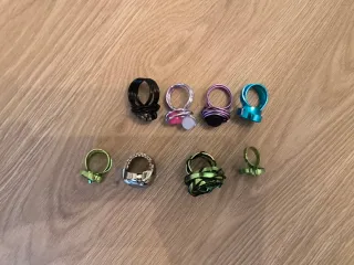 Anillos de alambre hechos a mano