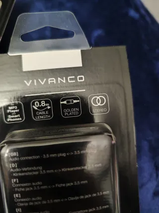 Cable Audio Vivanco 3.5mm Premium Edition